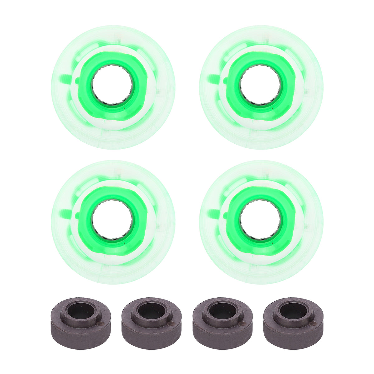 Wheel 78A 60x45mm HighElastic Skateboard Flash Wheel PU Filling for Longboard Cruiser Board(Green ) - enhanced image 1