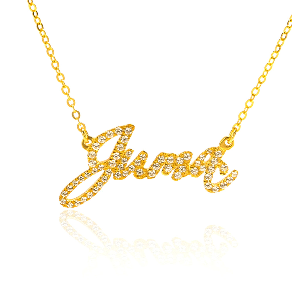 925 Sterling Silver Custom Name Necklace – A Timeless Personalized Statement - enhanced image 1