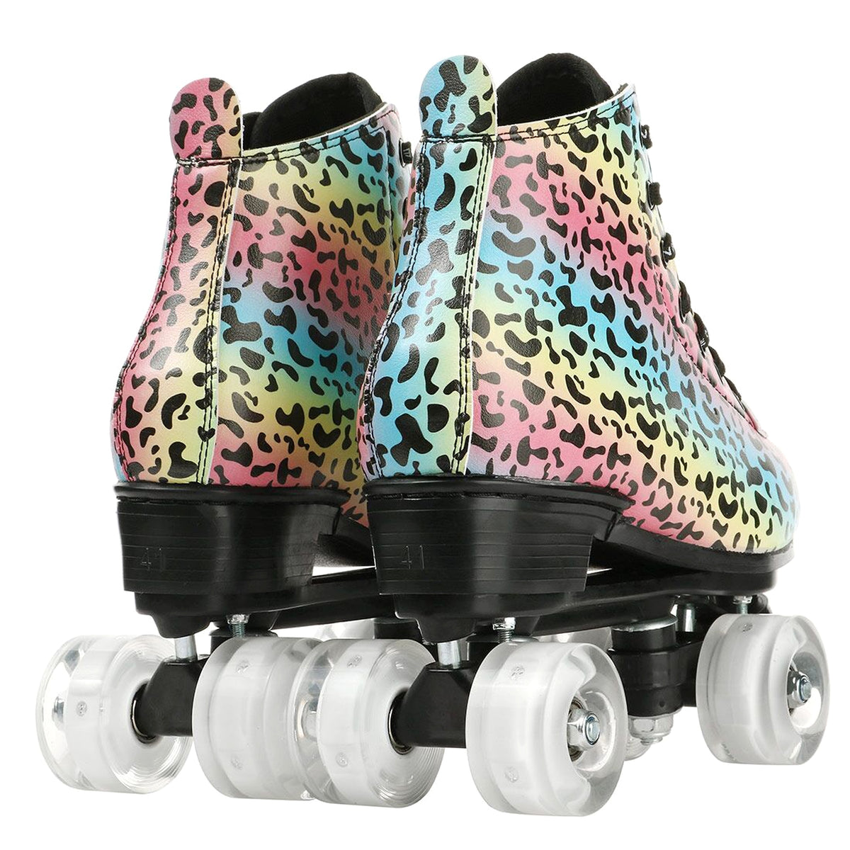 Adult Double-row Roller Skates Children's Four-wheel Roller Skates Night Flash - enhanced image 1