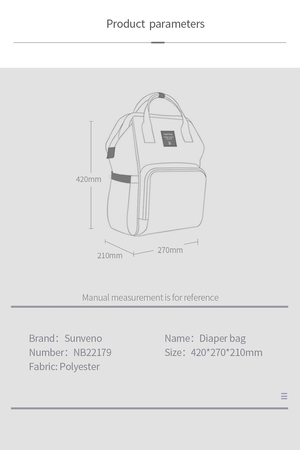 ALLFASHION™ – SmartMom USB Diaper Backpack - enhanced image 1