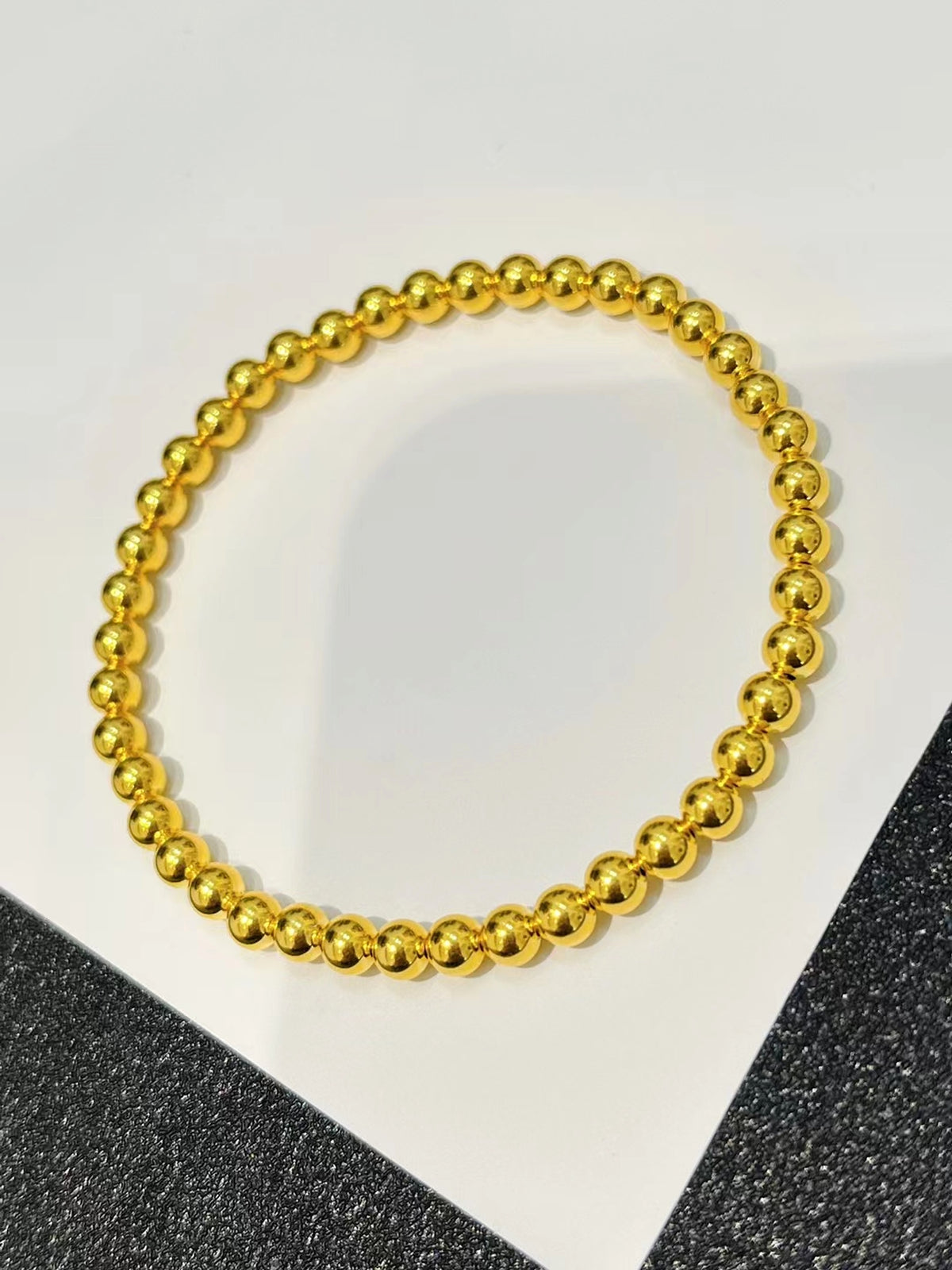 Bead Bead Hand String 999 Full Gold Material 5D Cyanide Free - enhanced image 1