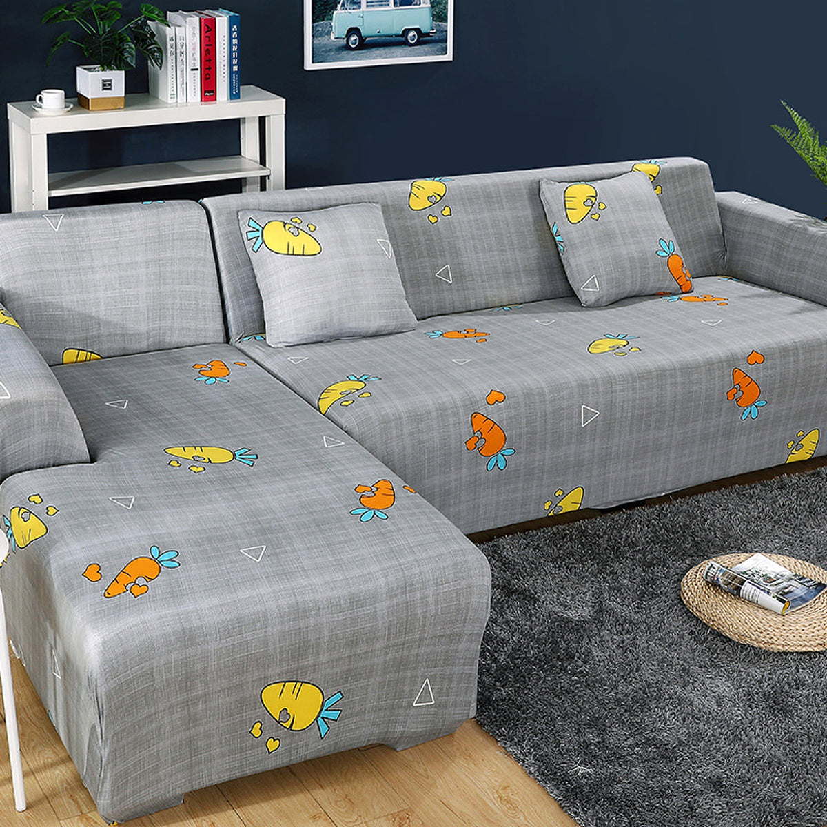BotaniLuxe™ – Floral Stretch Sofa Cover for Modular/L-Shape Sofas - enhanced image 1