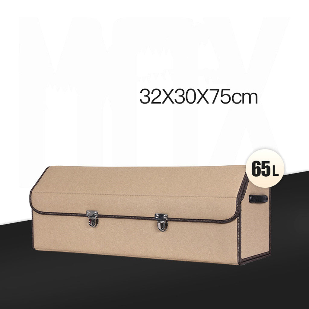 CarVault™ – Foldable Car Trunk Storage Box (Leather Style) - enhanced image 1
