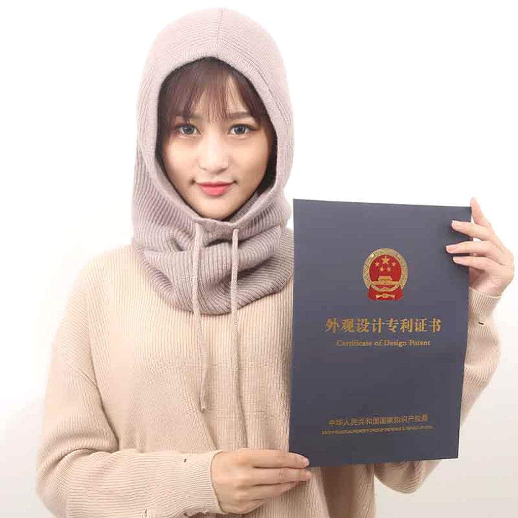 Cashmere Woolen Autumn And Winter Knitted Hat - enhanced image 1