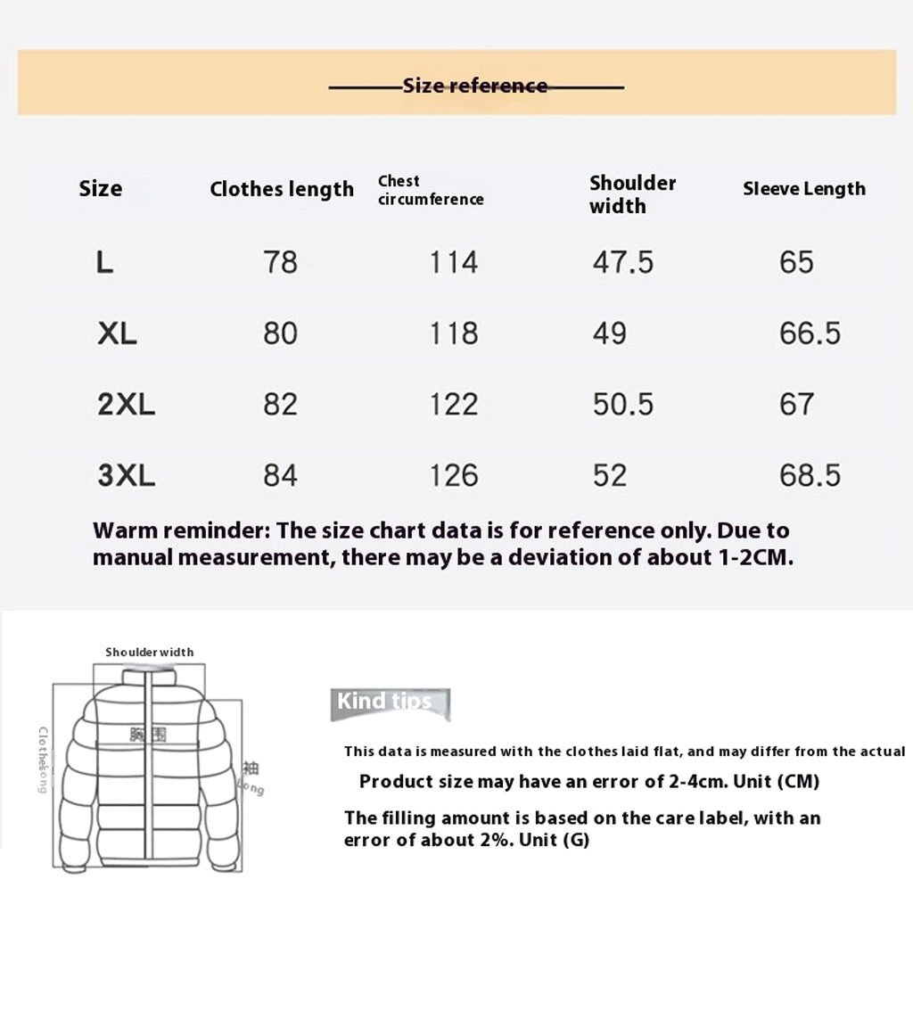 Casual Cotton-padded Jacket For Men - enhanced image 1