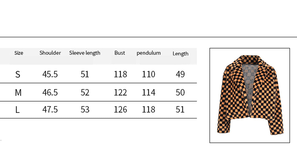 Checkerboard Plaid Sweater Women Street Hipster Blouse - enhanced image 1
