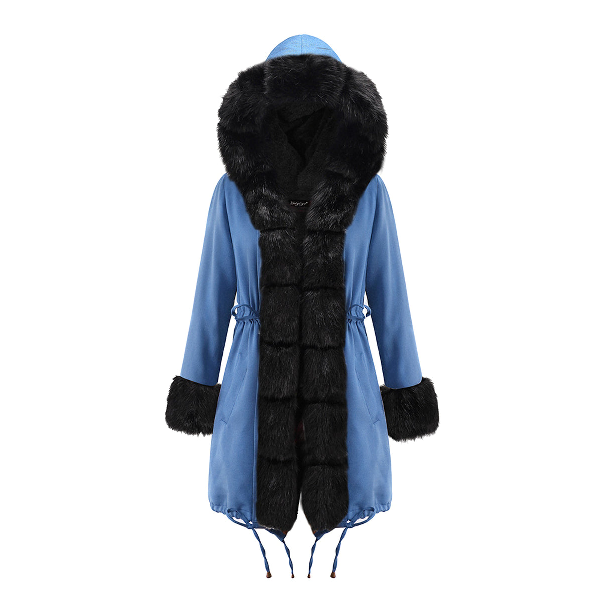 Color-Blocked Arctic Fur Parka – 25 Edition - enhanced image 1
