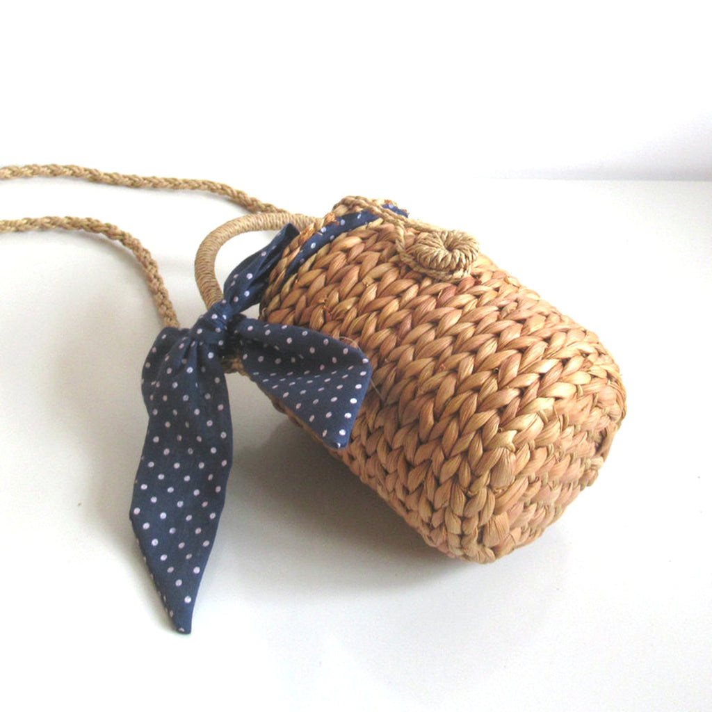 CornBelle™ – Mini Cylinder Woven Bag - enhanced image 1