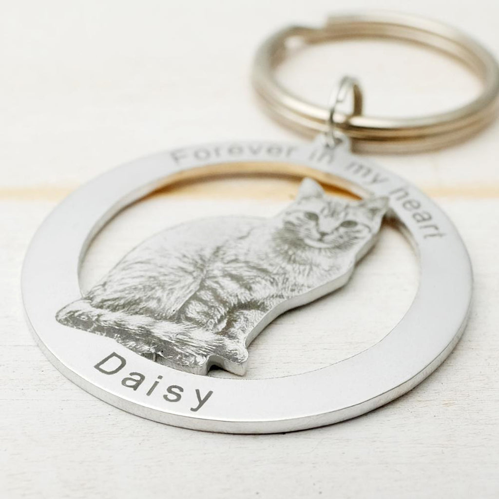 Custom Keychain – Personalized Photo Keyring for Dog, Cat & Pet Lovers - enhanced image 1
