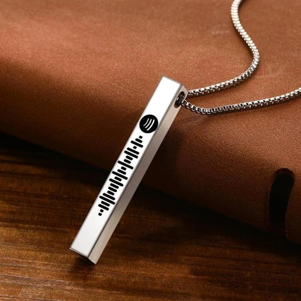 DIY Mirror Stainless Steel Rounded Three-dimensional Long Necklace - enhanced image 1