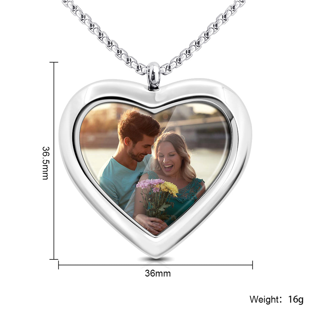 DIY Private Custom Memory Photo Frame Necklace - enhanced image 1