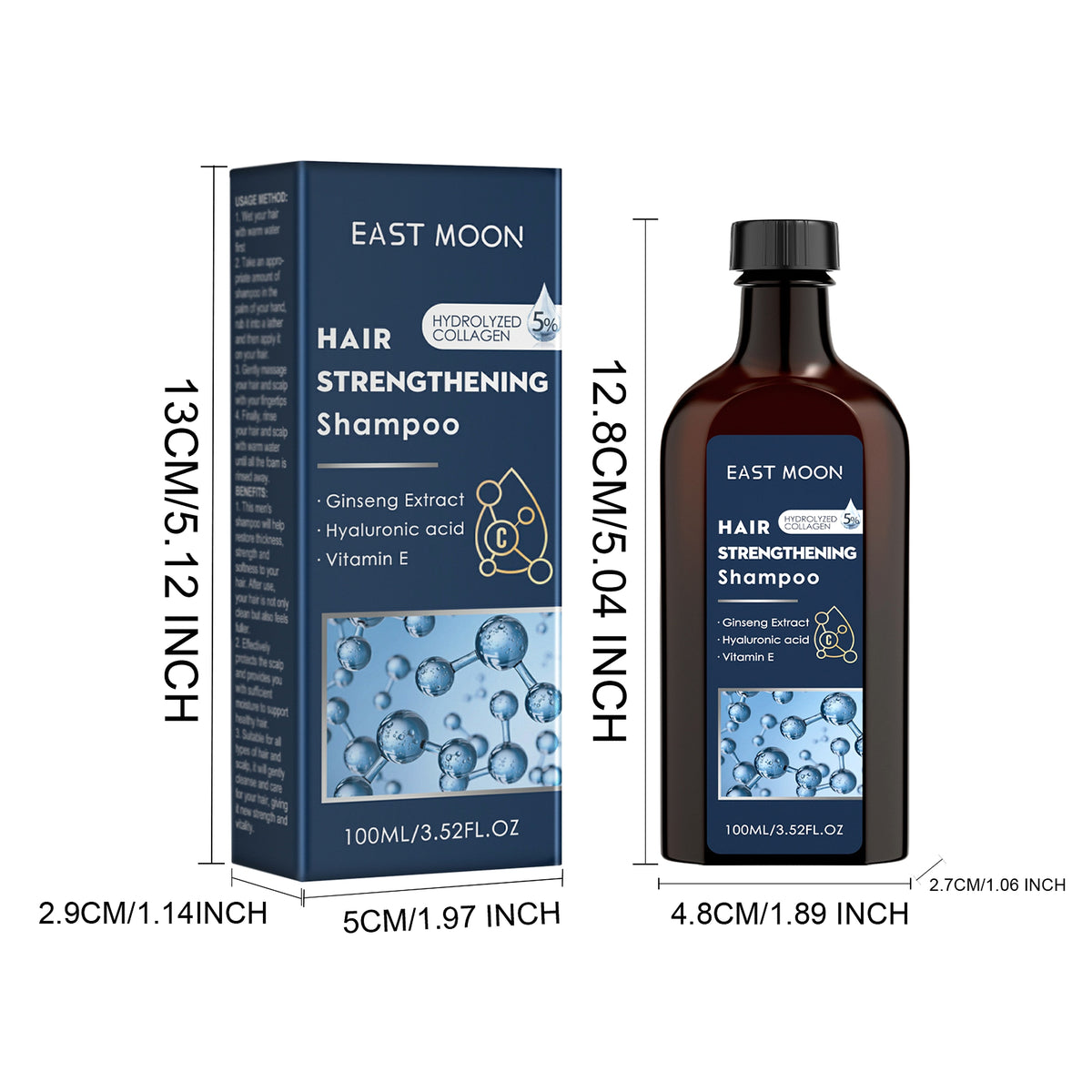 East Moon™ Hair Strengthening Shampoo – Power & Purity for Men - enhanced image 1