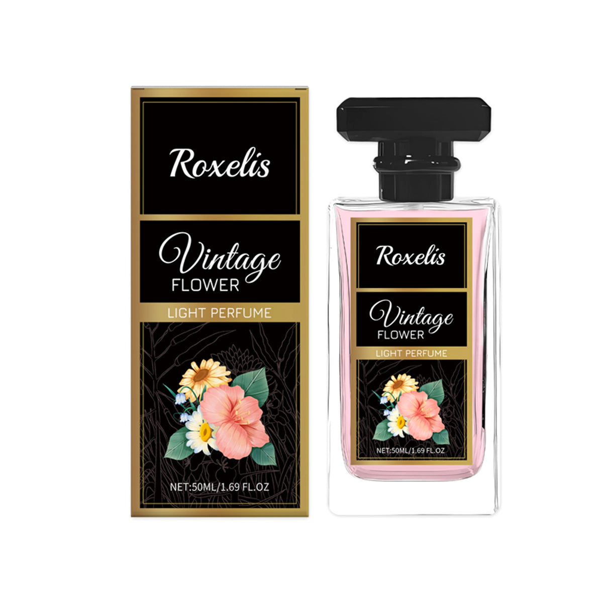 Elegant Vintage Hundred Flowers Perfume Spray Fragrance Lasting - enhanced image 1