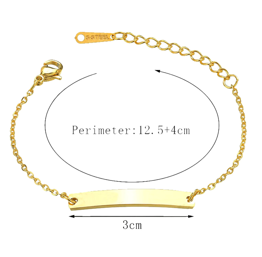 English Name Bracelet Personalized Titanium Steel Handwear - enhanced image 1