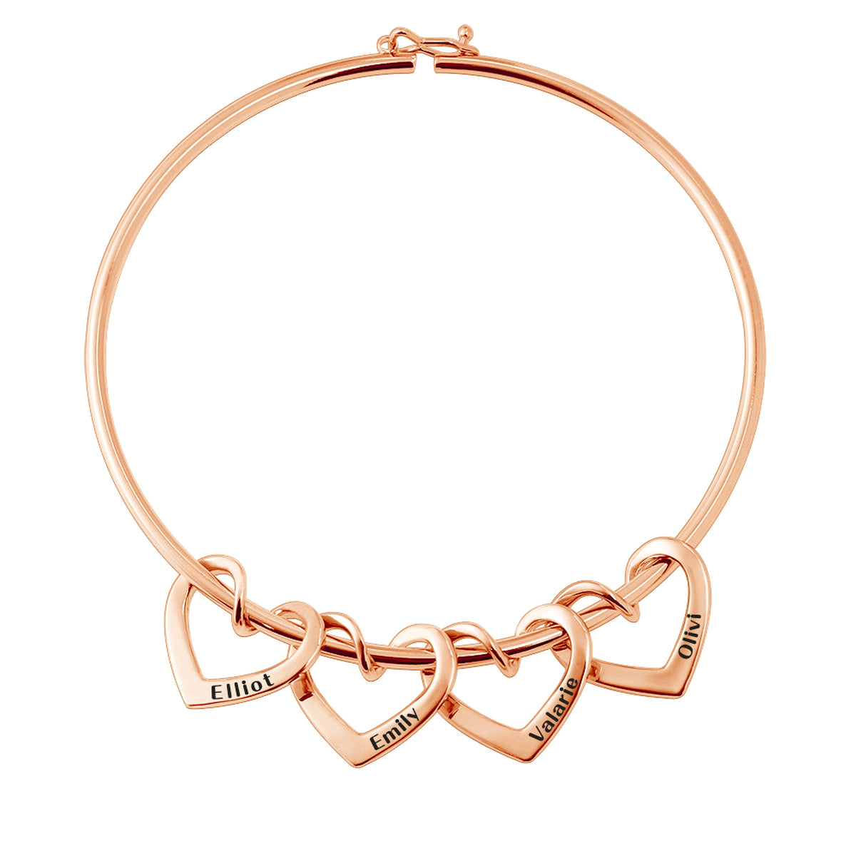 Personalized Family Heart Bracelet – A Symbol of Love & Connection - enhanced image 1