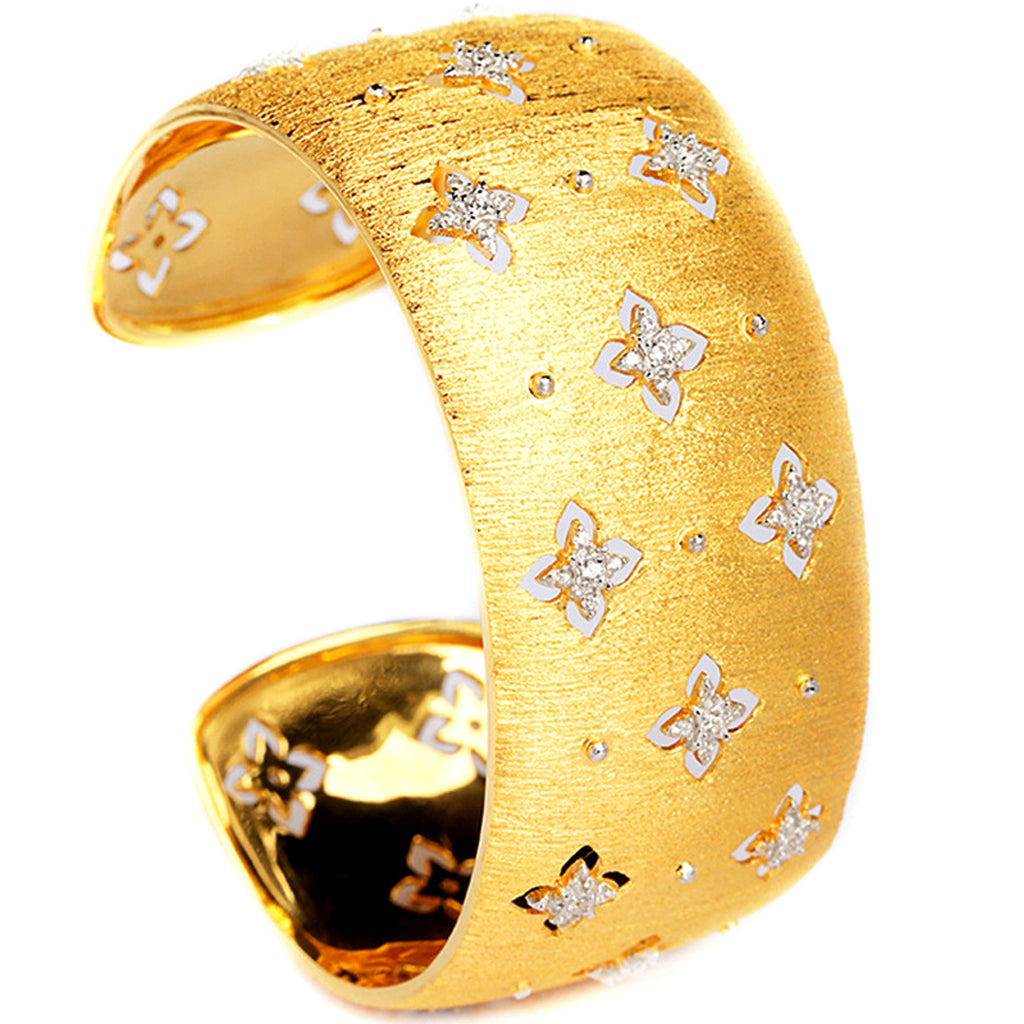 Fashion Four-leaf Clover Micro-inlaid Zirconium Hollow Bracelet - enhanced image 1