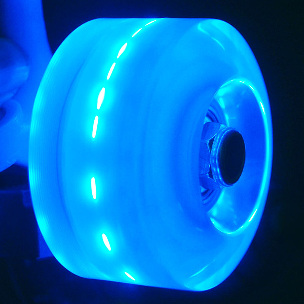 Flashing Wheels Four-wheel Roller Skates Accessories Skateboard Rollers - enhanced image 1