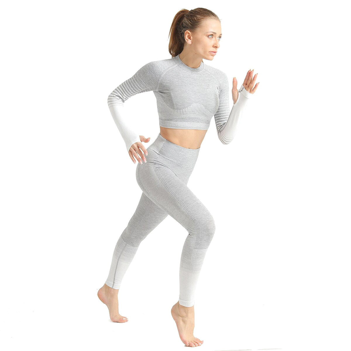 FlexSculpt™ – 2-Piece Seamless Gradient Workout Set - enhanced image 1