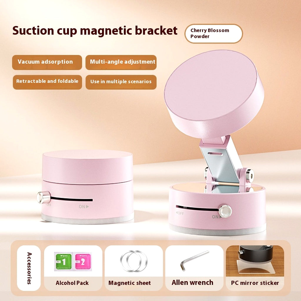 Foldable Magnetic Vacuum Car Phone Holder Foldable Suction Cup With Suction Cup Hands-Free Navigation For Smart Phone - enhanced image 1