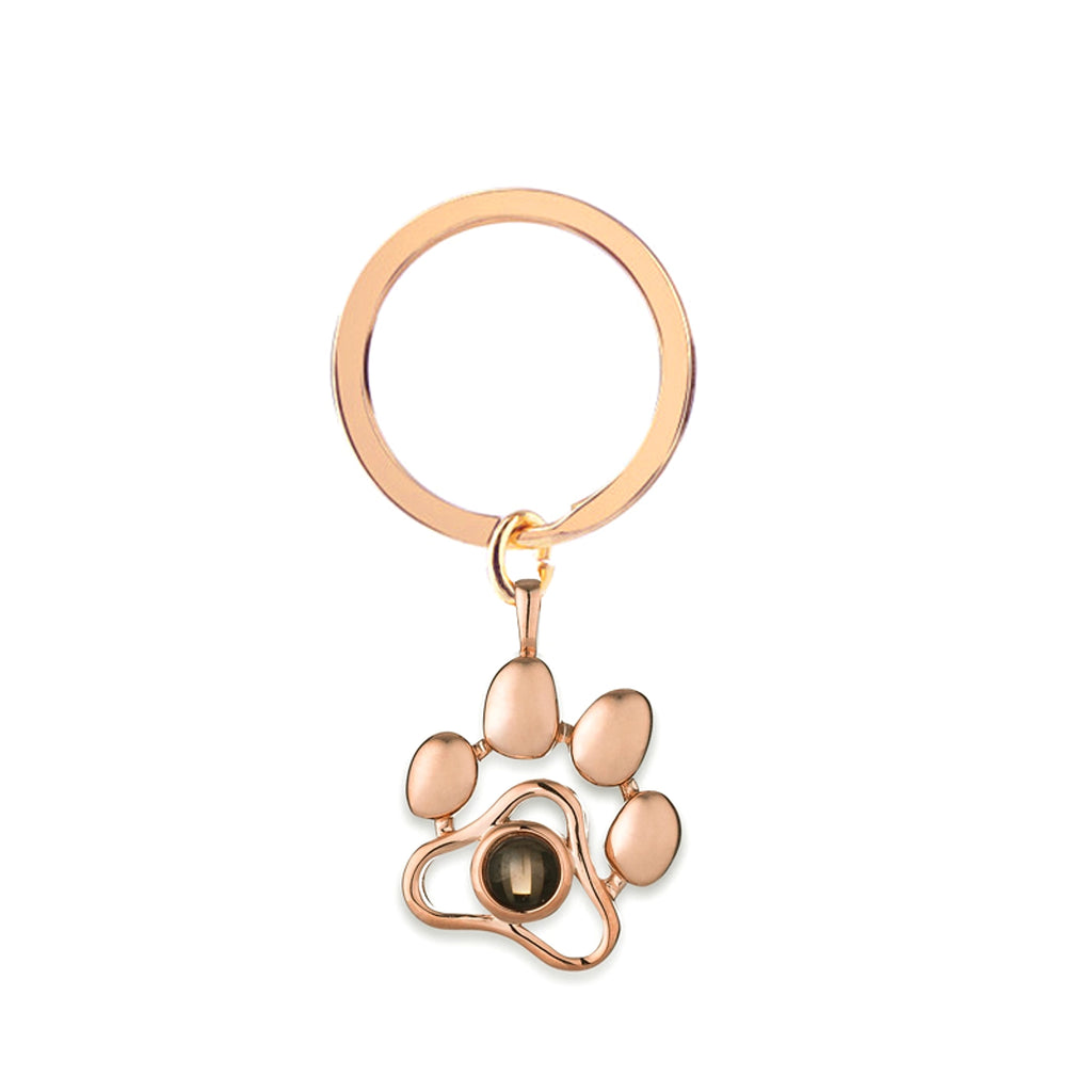 Personalized Footprint Projection Keychain - enhanced image 1