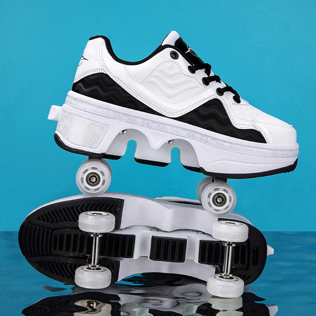 Four-wheel Rollerskate Children's Student Version 6-15 Years Old Roller Skating Sneakers - enhanced image 1