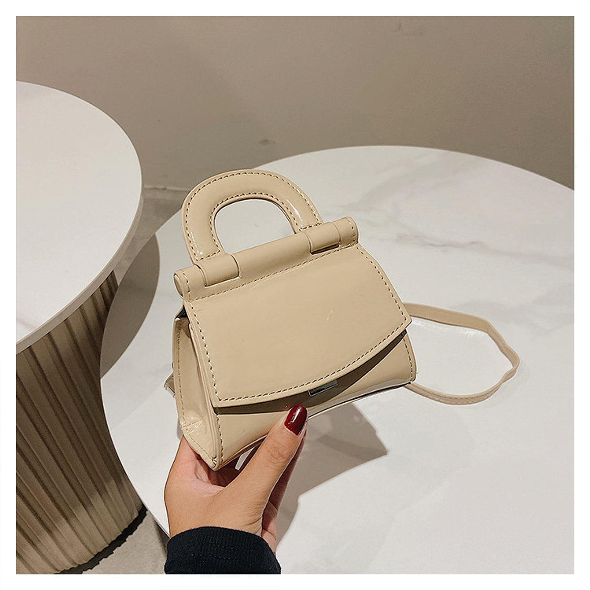 GlosséMini™ – Patent Leather Shine Bag - enhanced image 1
