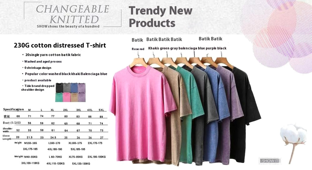 High Street Vintage Retro Loose Short Sleeve Tee Men T-Shirt - enhanced image 1