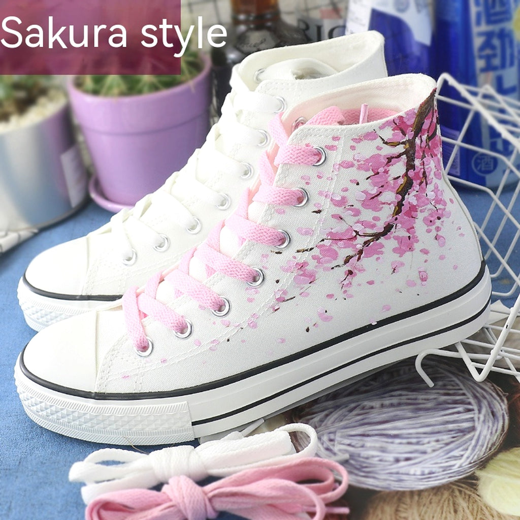 High Top Canvas Shoes For Summer And Autumn Women - enhanced image 1