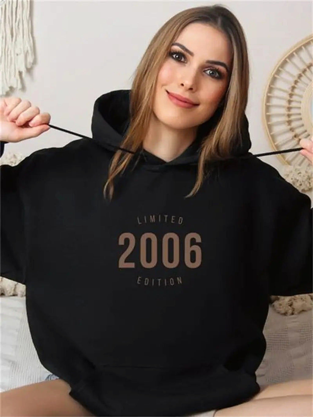 Men's Basic Pullover Hoodie – Soft Polyester Blend Streetwear - enhanced image 1