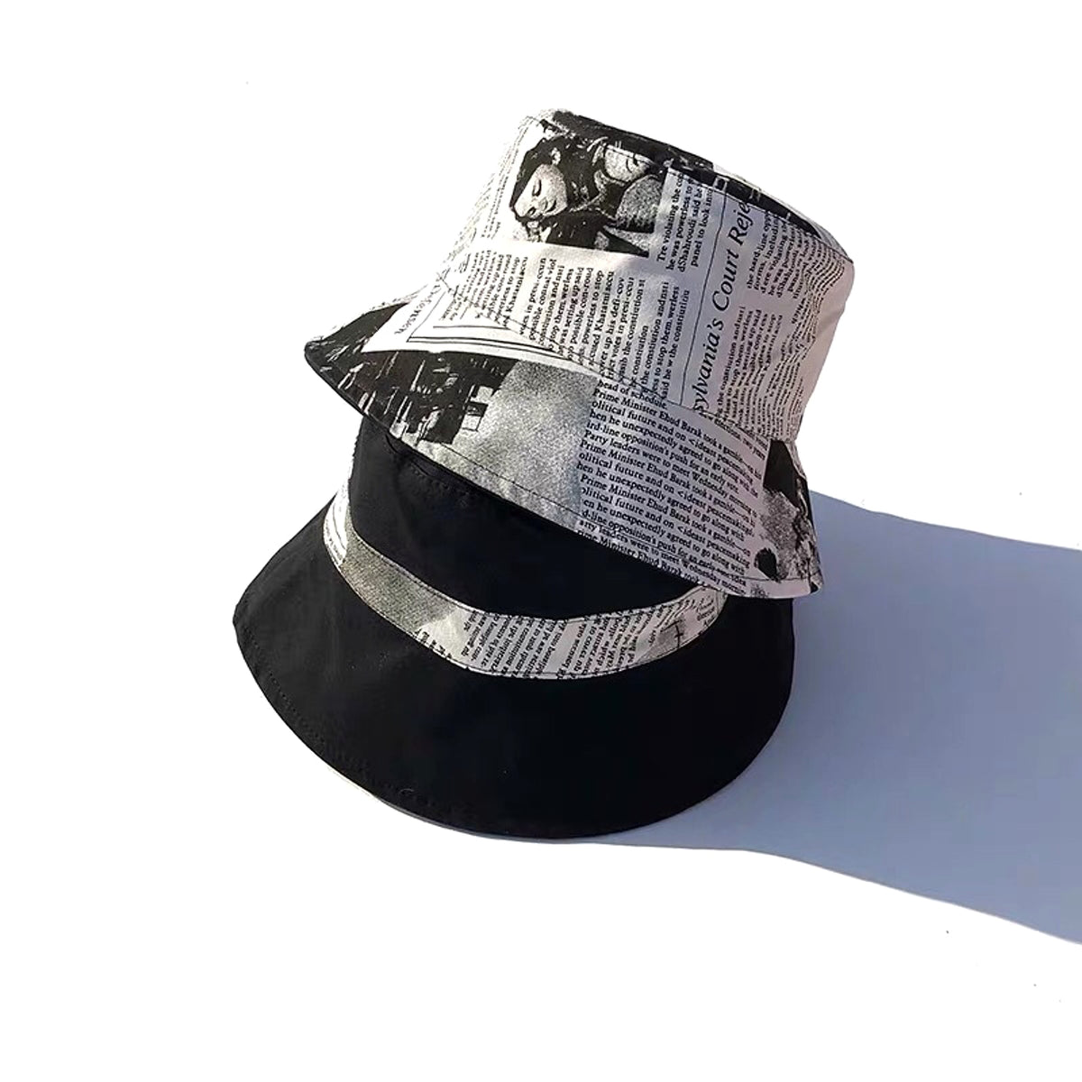 Japanese street hats on both sides - enhanced image 1