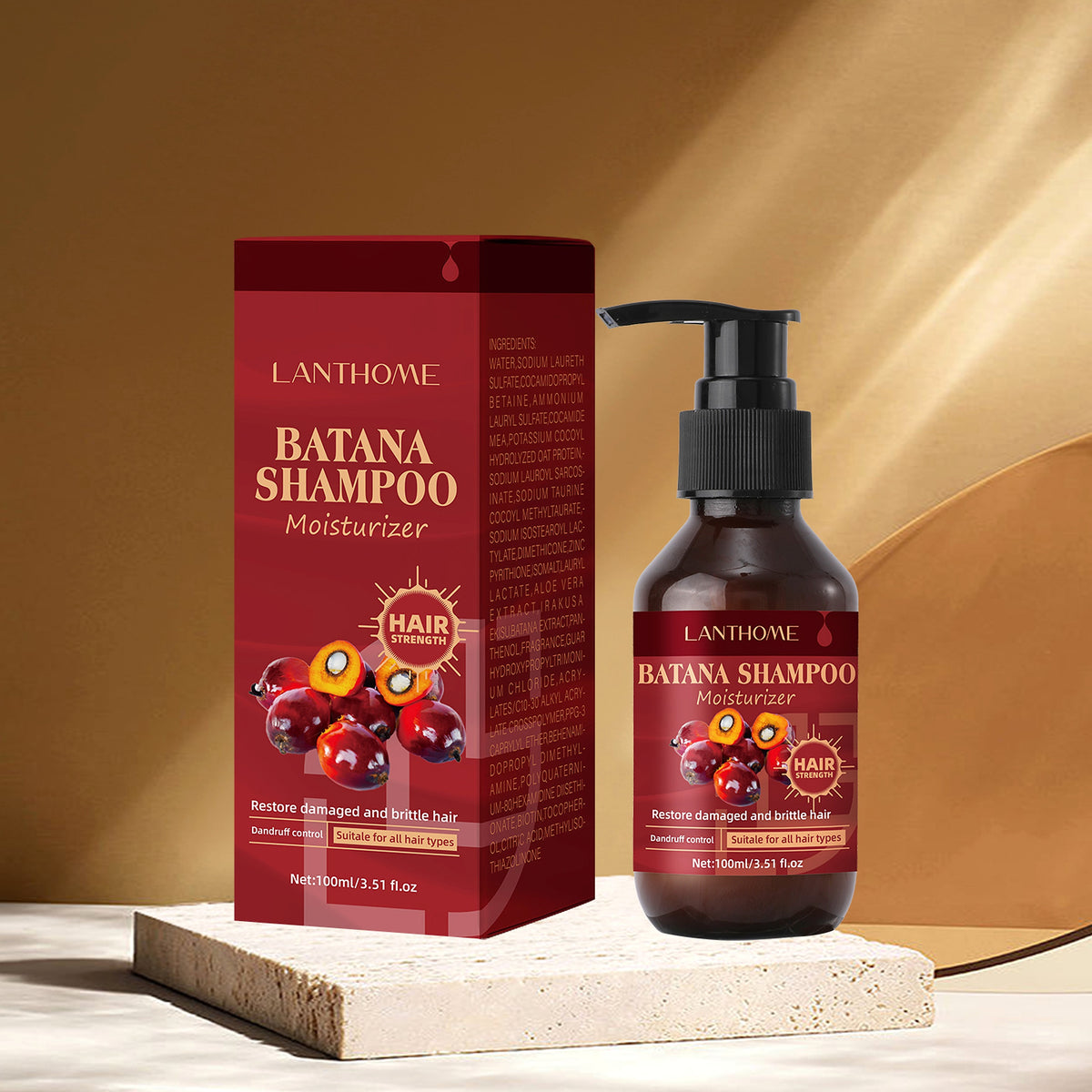 LANTHOME BATANA SHAMPOO – Moisturizer Repairing Edition - enhanced image 1