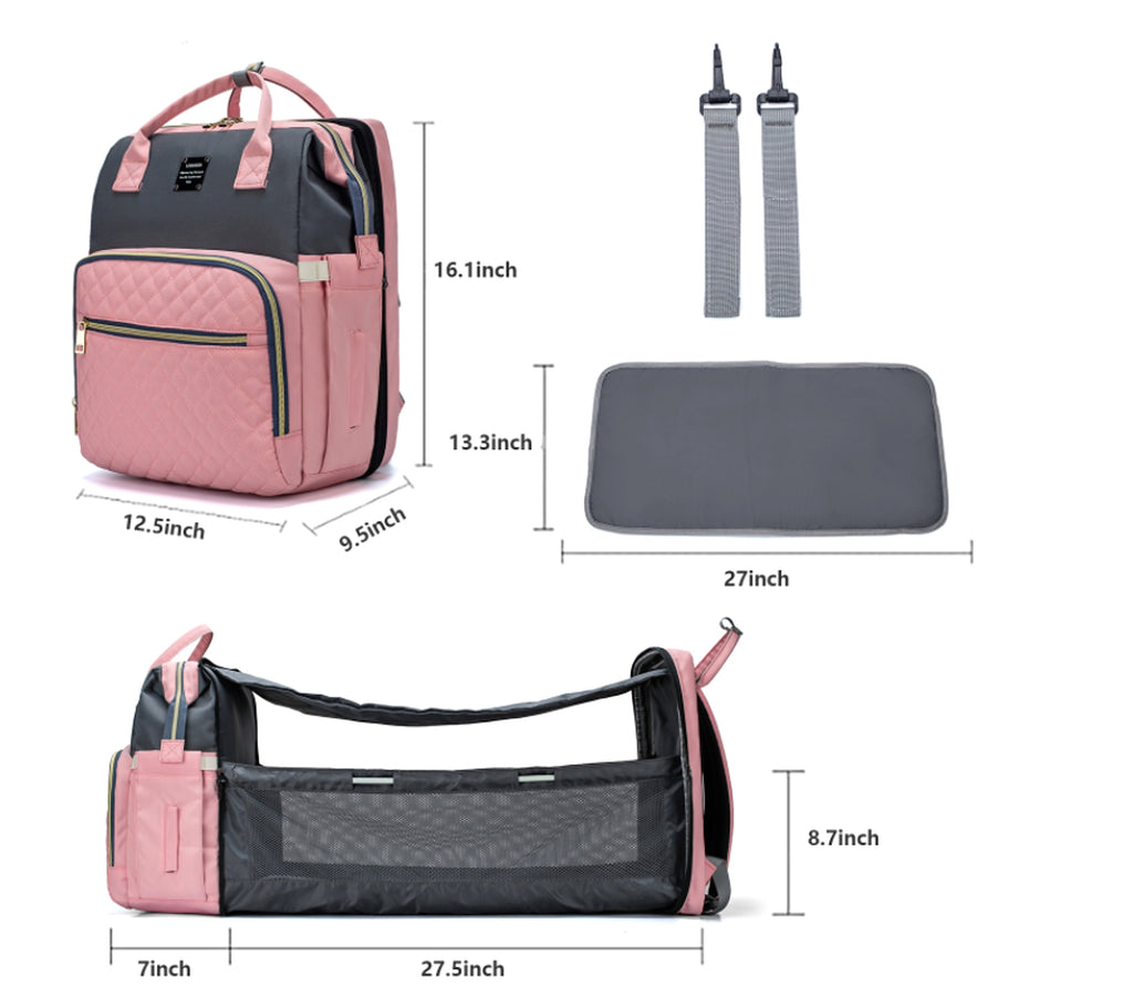 ALLFASHION™ – SmartMom+ Sunshade Baby Travel Bag - enhanced image 1