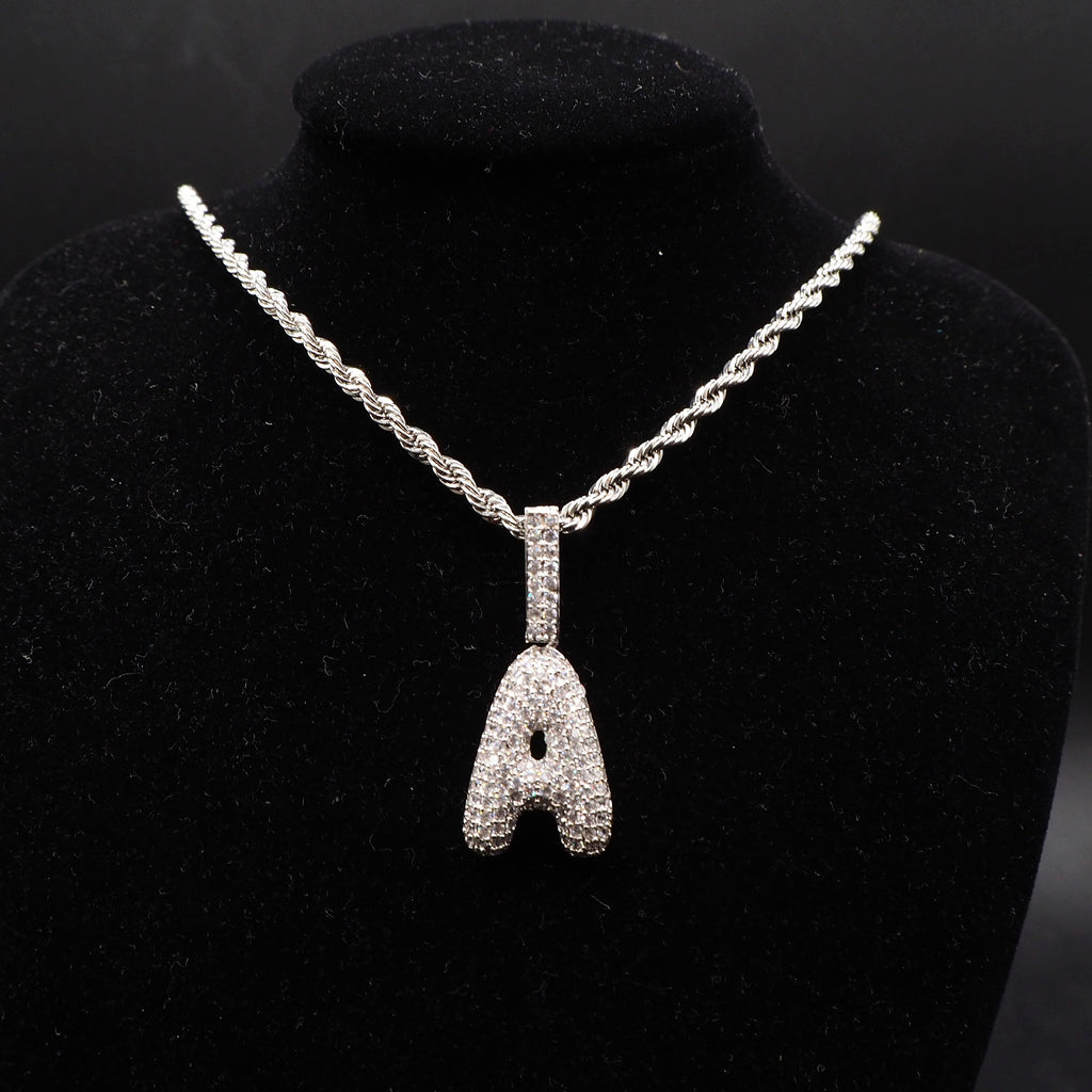 Personalized Letter Pendant Necklace – Minimalist Gold & Silver Initial Jewelry - enhanced image 1