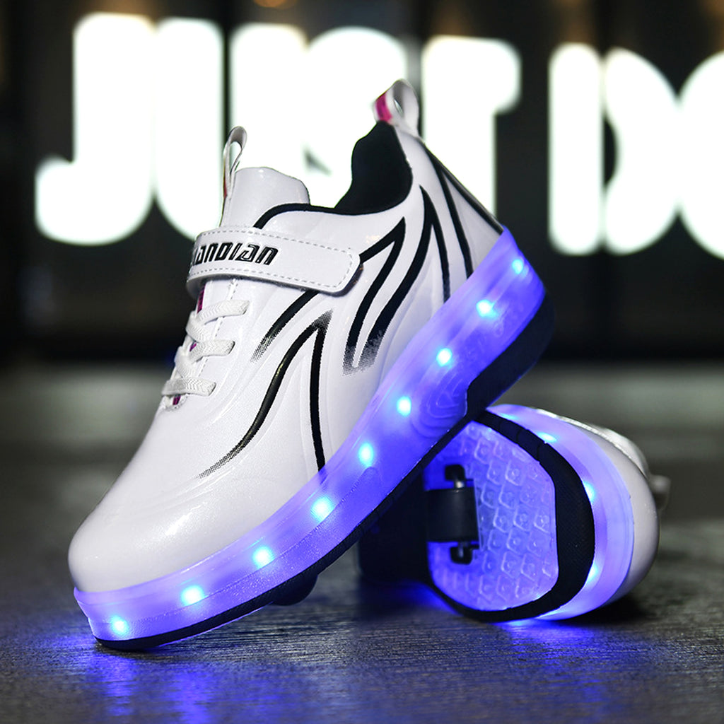 Light Charging Pulley Shoes Single And Double Wheels - enhanced image 1