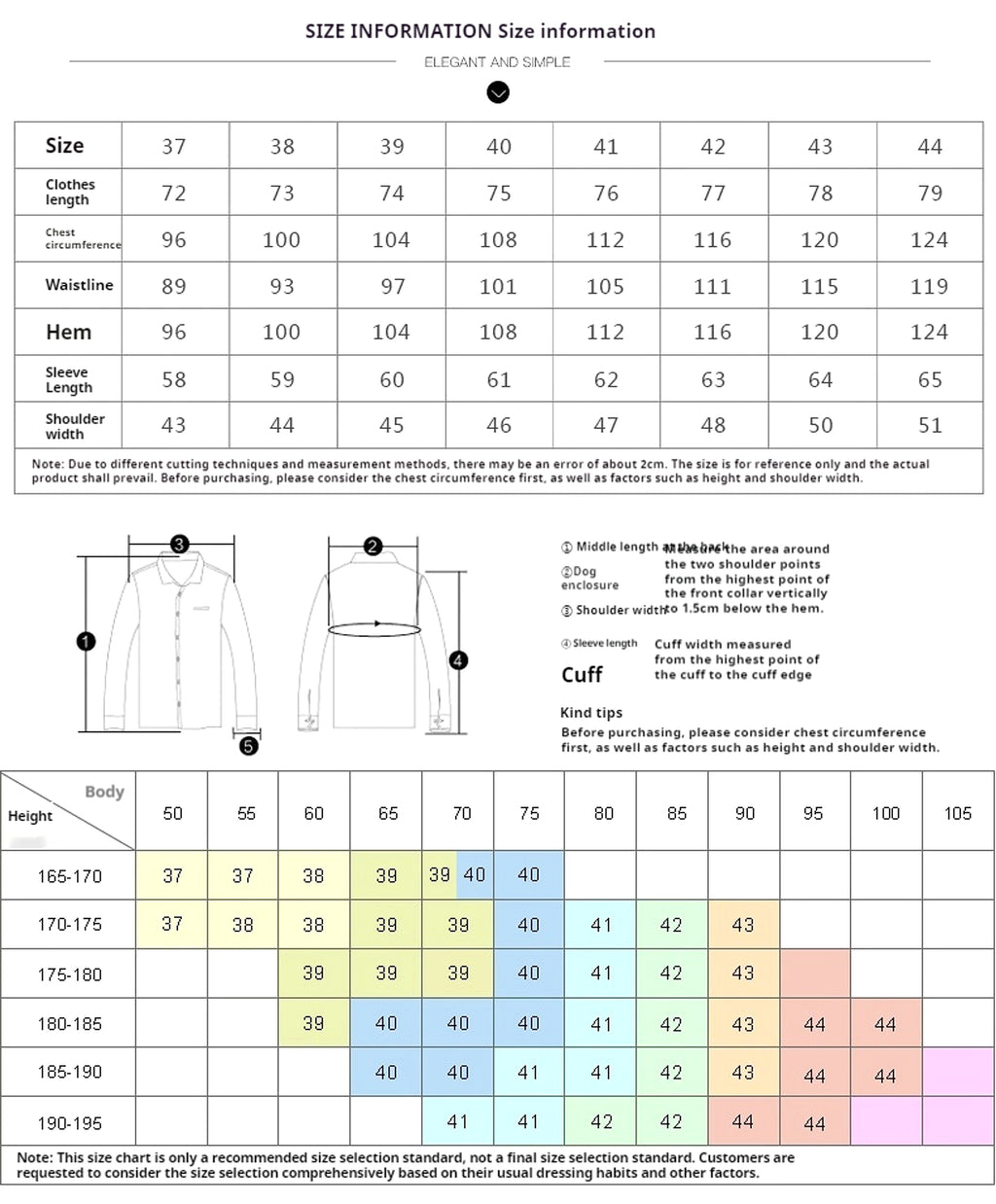Long Sleeve Men's Business Pure Color Shirt - enhanced image 1