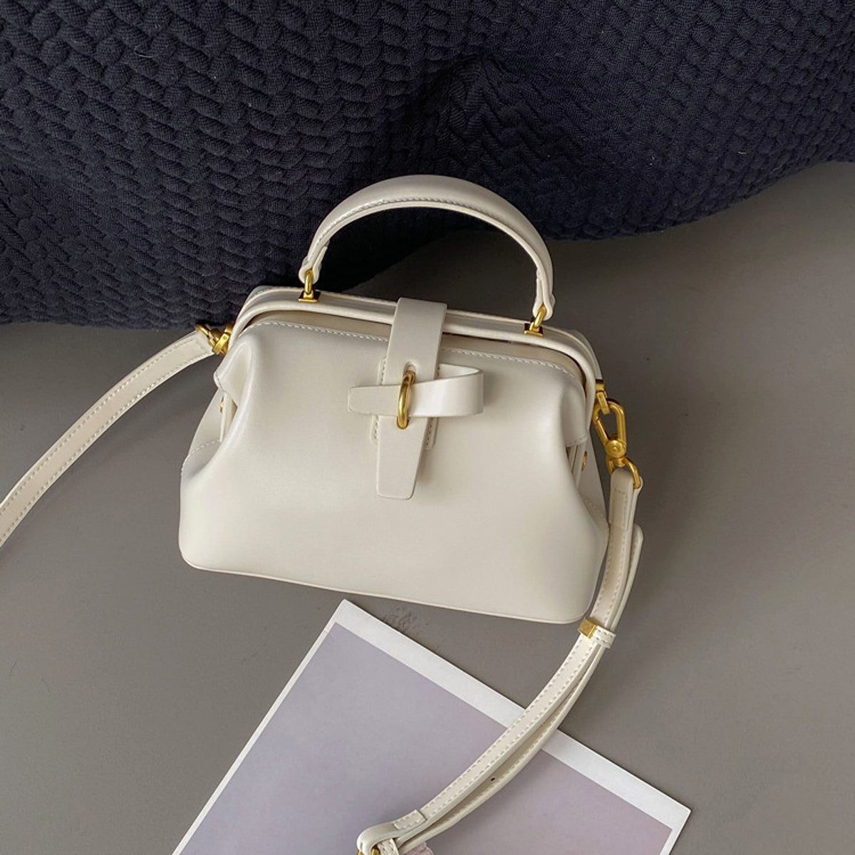 LuxeTann™ – Atelier Box Cowhide Bag - enhanced image 1