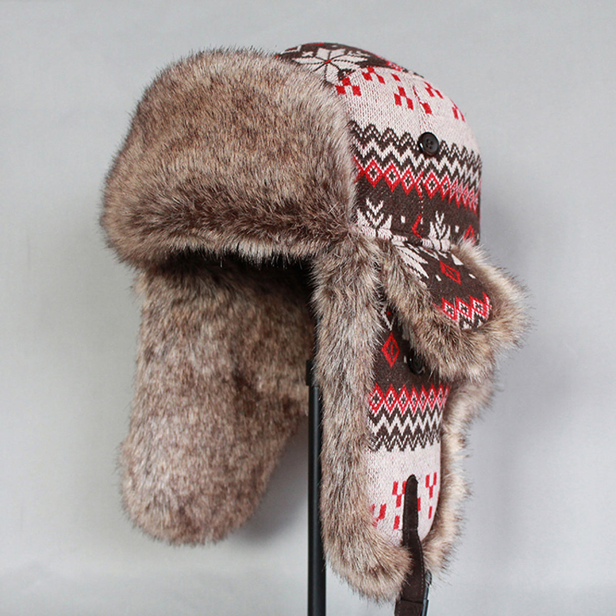 Men's And Women's Outdoor Thick Lei Feng Hat - enhanced image 1