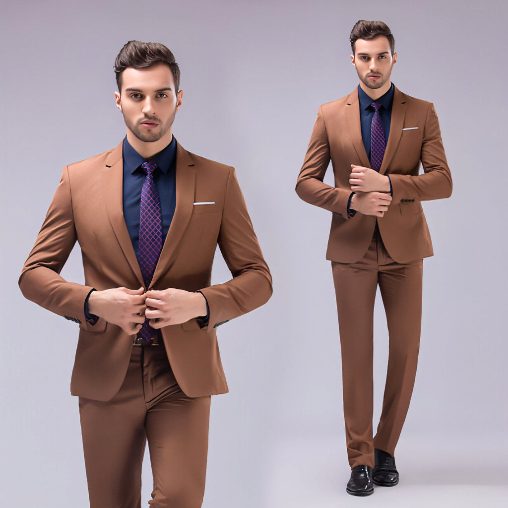 Valverro™ – Classic Men's Business Suit - enhanced image 1
