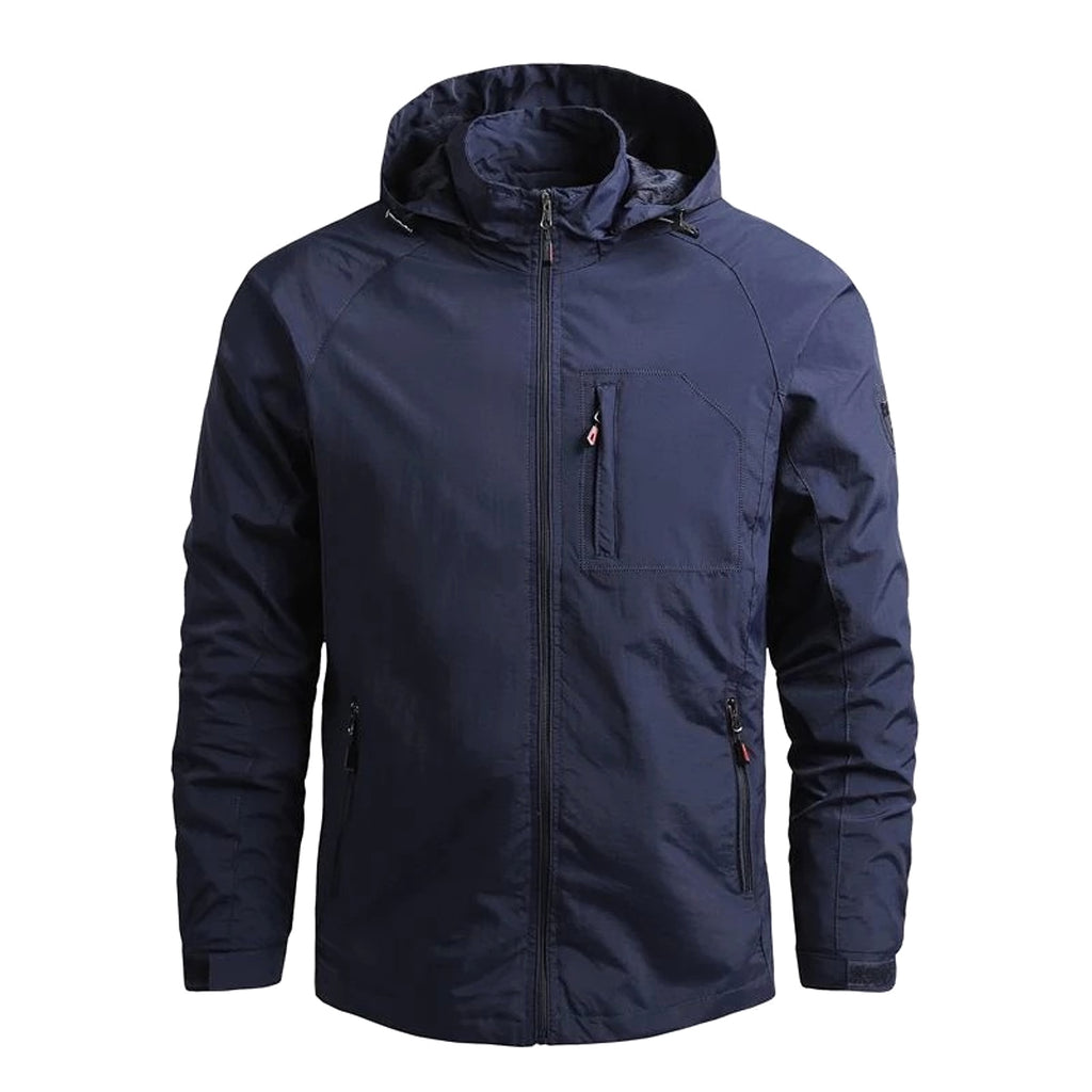 Men's Fashion Solid Color Single Outdoor Jacket - enhanced image 1