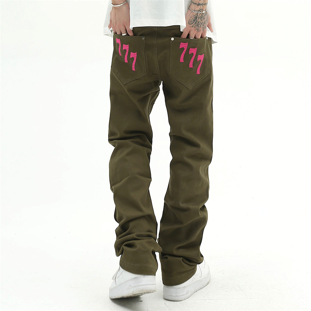 UrbanEdge™ – Embroidered Streetwear Jeans for Men (Handfinished) - enhanced image 1