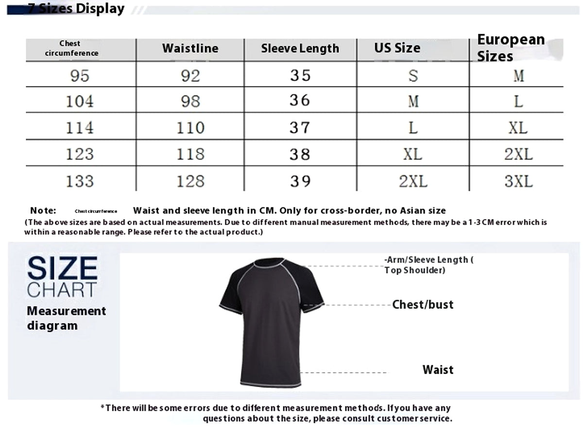 Men's Short Sleeve Loose Sun-proof Clothes Outdoor Sun Protection Quick Drying Clothes Men's Surfing Suit Swimsuit - enhanced image 1