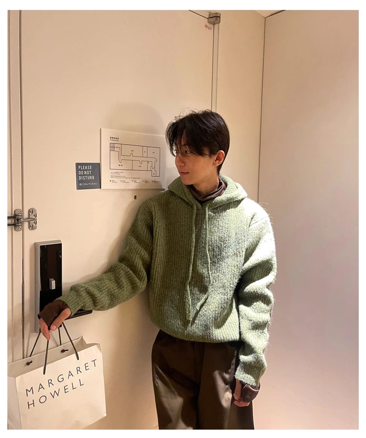 Men's Slouchy Fluffy Hoodie Jacket – Soft Thickened Winterwear - enhanced image 1
