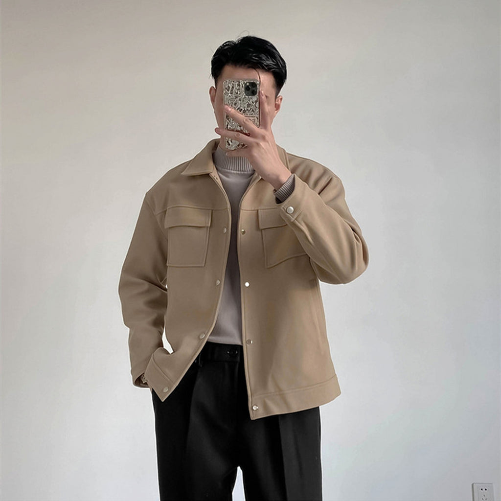 Men's Thick Loose Casual Short Jacket - enhanced image 1