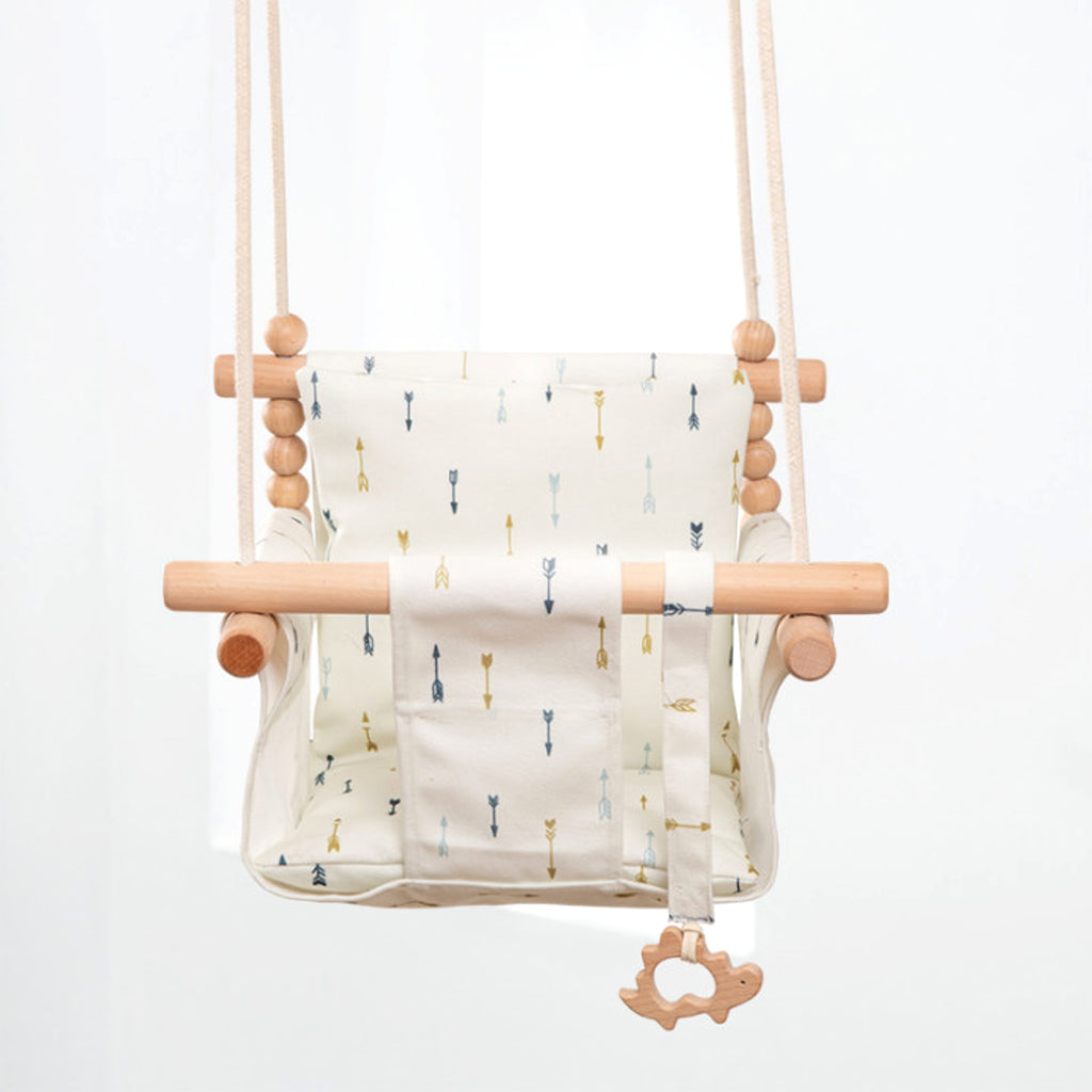 Naturoo™ – Cotton Canvas Baby Swing Chair - enhanced image 1
