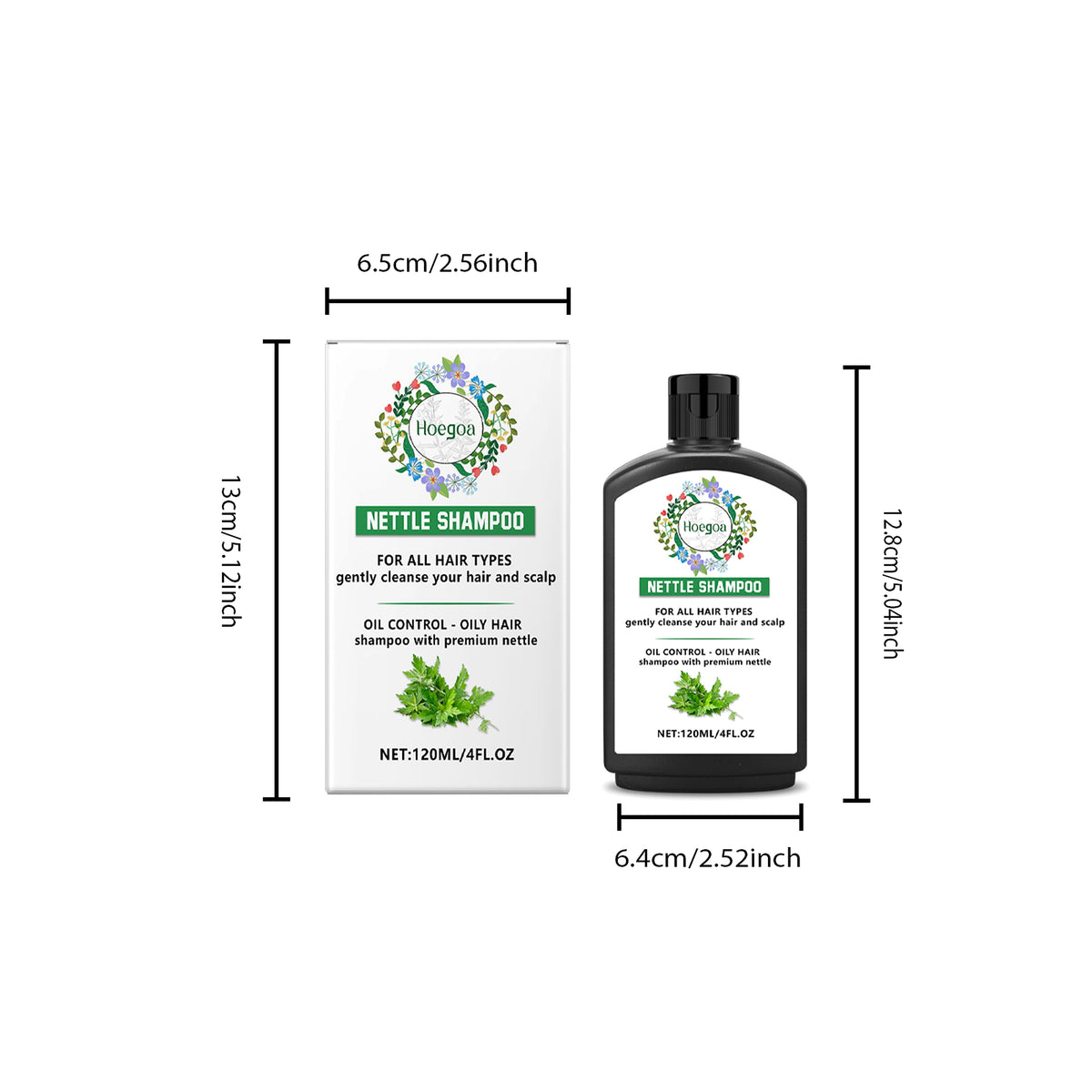 Nettle Grass Deep Scalp Cleansing Shampoo – 120ml - enhanced image 1