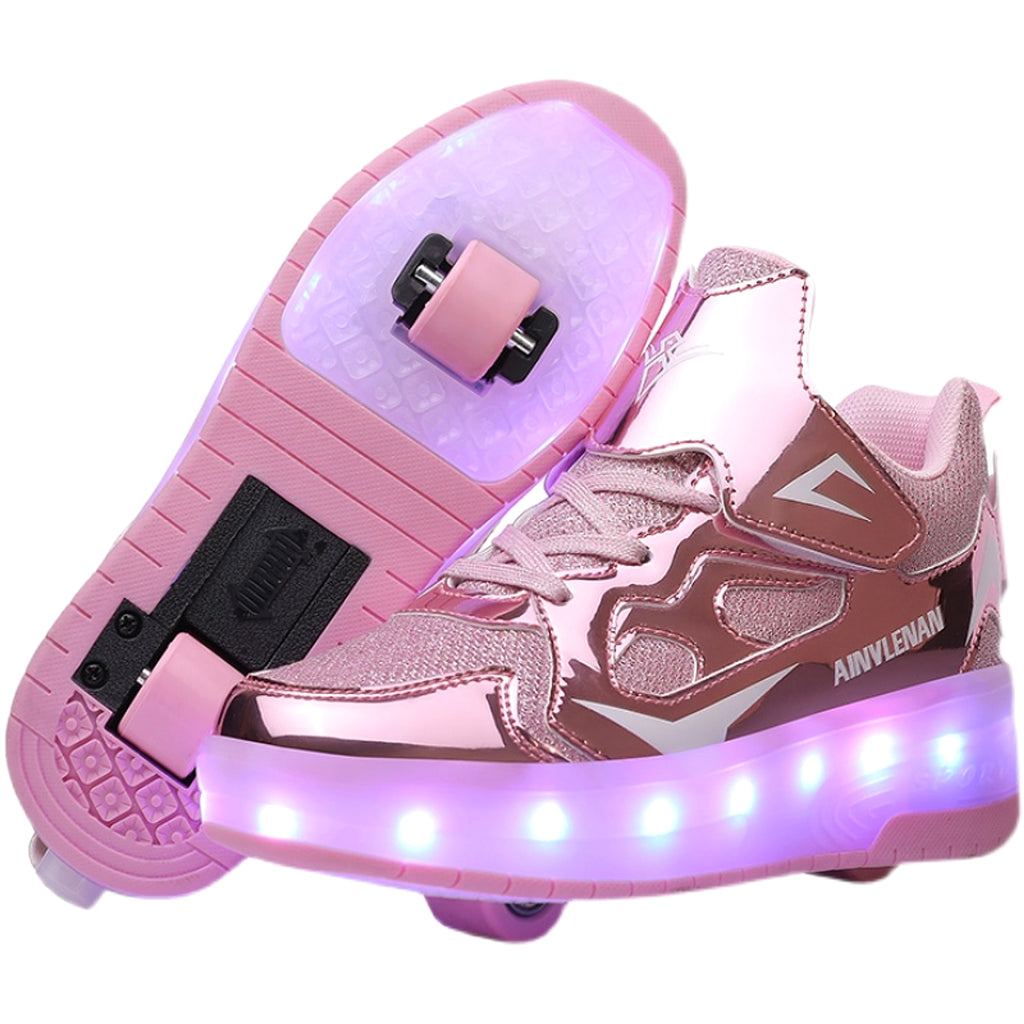 New Boy Student Roller Skating Shoelace Wheels - enhanced image 1