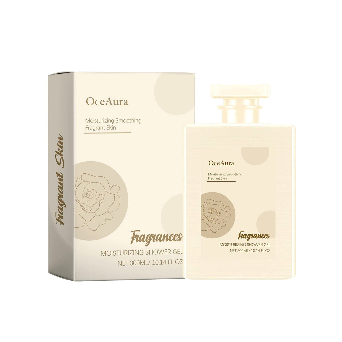 OceAura Shower Gel – Moisturizing Floral Cleanser (300ml) - enhanced image 1