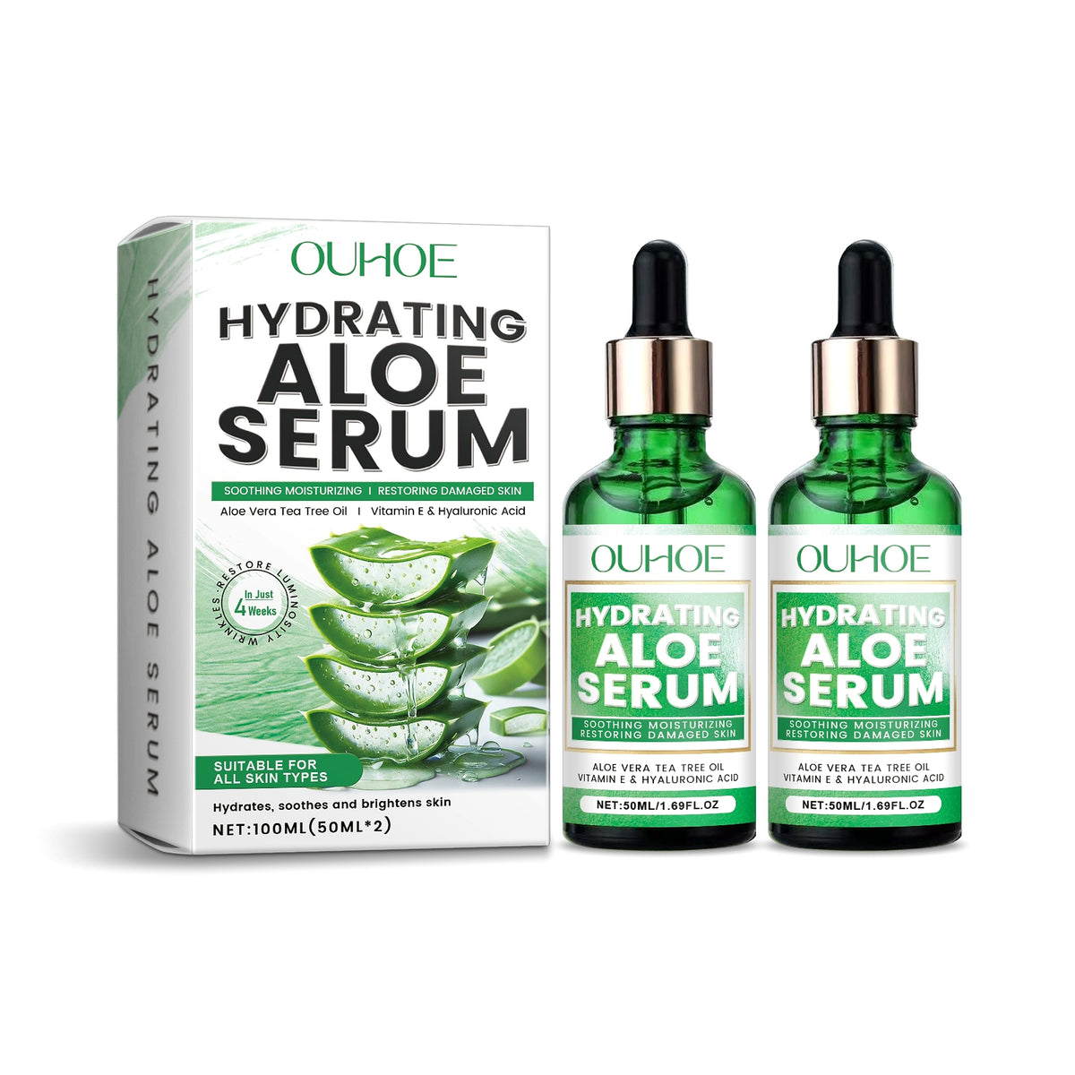 OUHOE™ Hydrating Aloe Serum – Calm. Hydrate. Glow. - enhanced image 1
