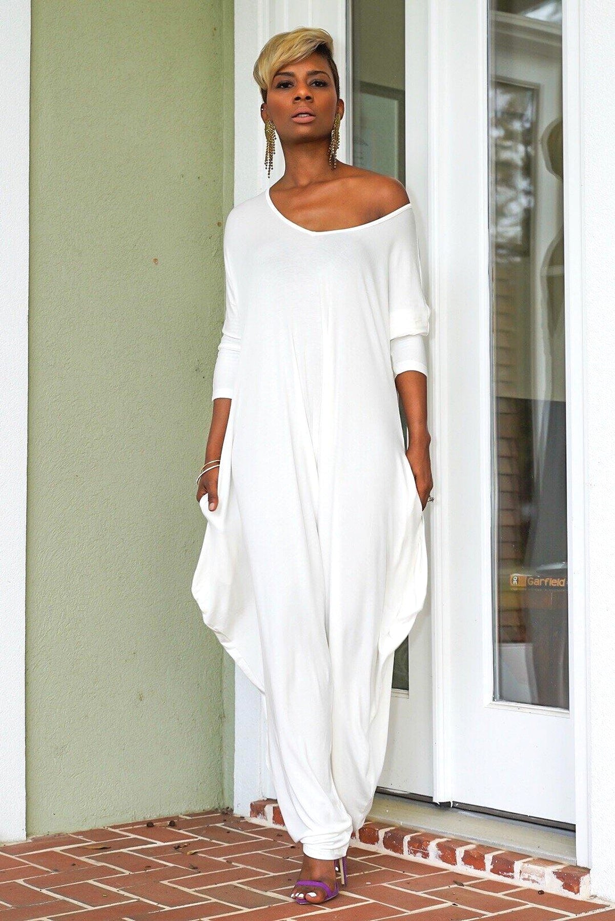 Oversized loose casual jumpsuit - enhanced image 1