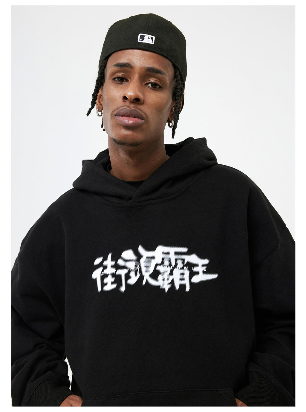 Phantom Font Thick Loose Hooded Sweater For Men And Women Couples - enhanced image 1